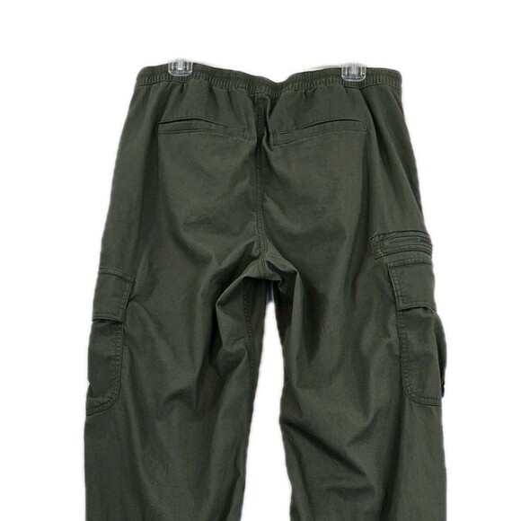 Hollister Pants Mens Medium Green Adjustable-Rise Parachute Baggy Cargo Jogger - Picture 5 of 15